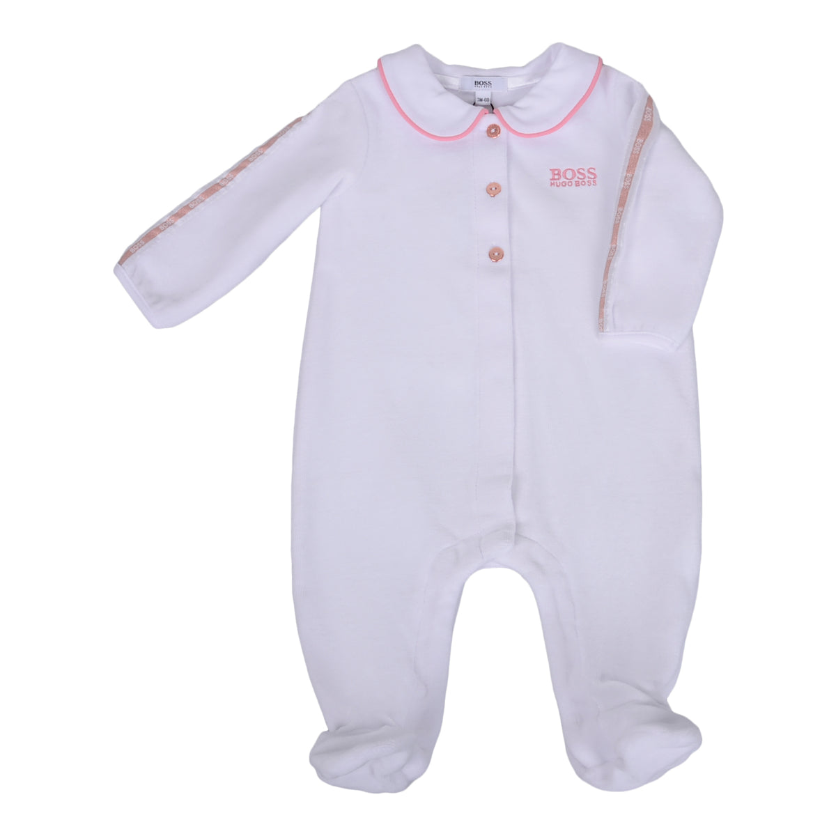 hugo boss velour baby grow