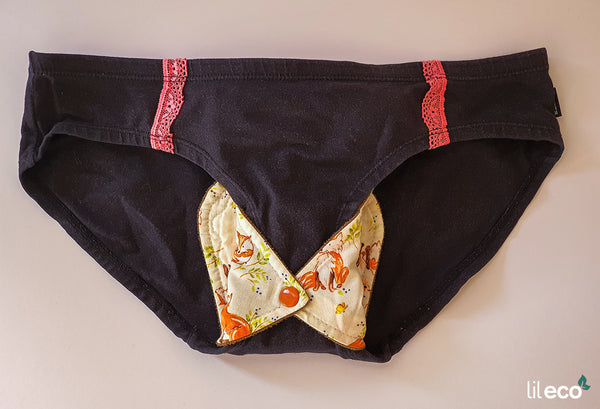 How to secure cloth pad to underwear