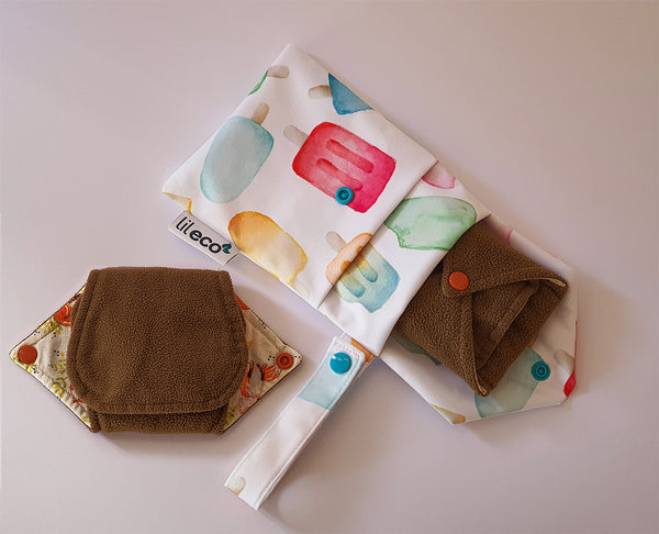 Lil Eco Extra Small Wet Bag Pad Wrapper Menstrual Cup