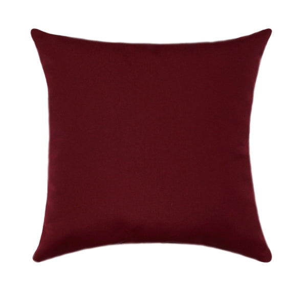 burgundy throw pillow