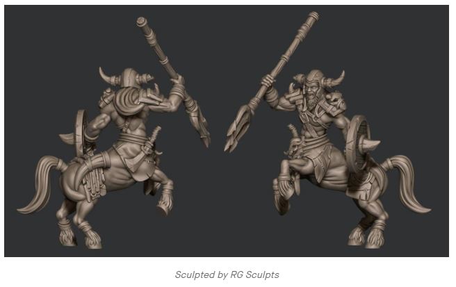 Centaur Chieftain - Pit Fighter Champion Miniature