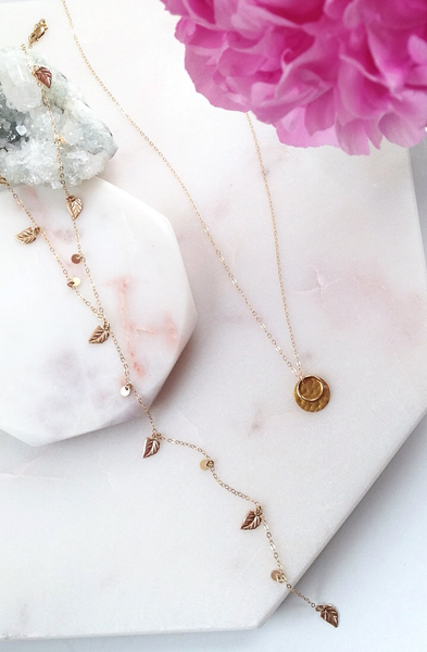 Spring luxe dainty gold necklaces