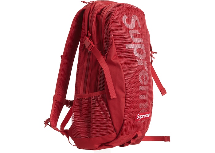 red supreme back pack