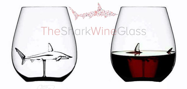 The Stemless Shark Wine Glass™ - Featured On Delish.com, Housebeautiful.com & People.com