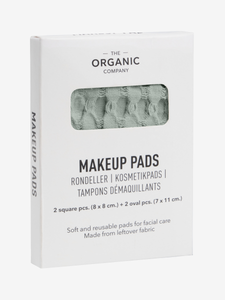 The Organic Company Big Waffle Makeup Pads - set of 4 - Dusty Mint