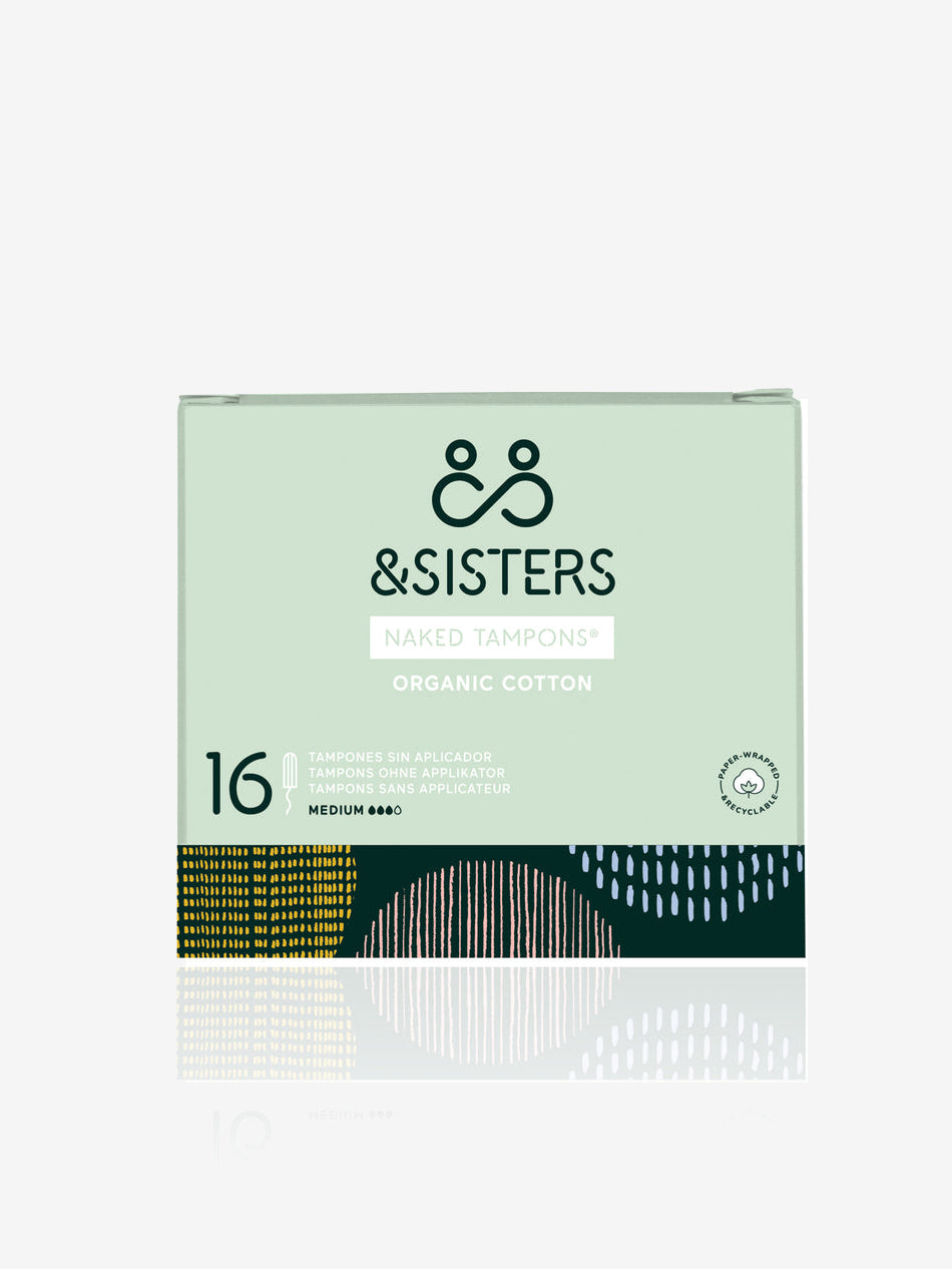 &Sisters Organic Cotton Naked Tampons x 16 - Duo