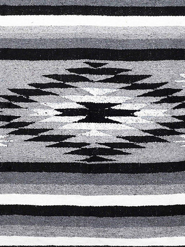 West Path Aztec Diamond Yoga Blanket - Midnight Grey