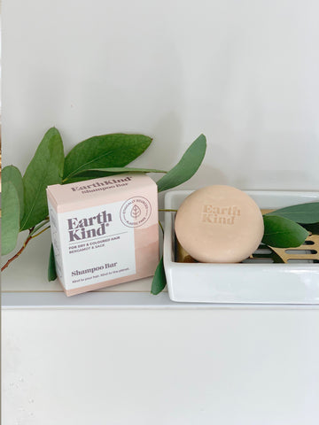 EarthKind Bergamot & Sage Shampoo Bar for Dry & Coloured Hair