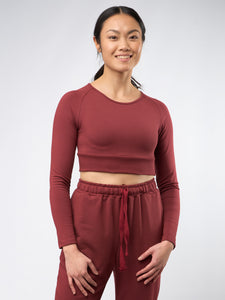 Gossypium Leap Long Sleeve Crop Top