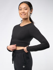 Gossypium Leap Long Sleeve Crop Top