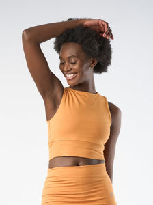 Gossypium Move Cropped Yoga Top