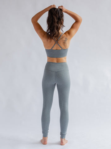 Girlfriend Collective Float High Rise Leggings - Heather Gravel