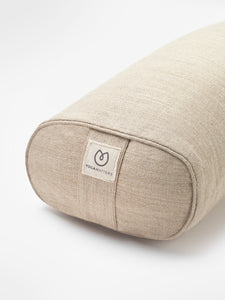 countryflyers Hemp Small Rectangular Buckwheat Bolster - Natural