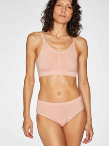 Thought Recycled Nylon Seamless Bralet - Blush