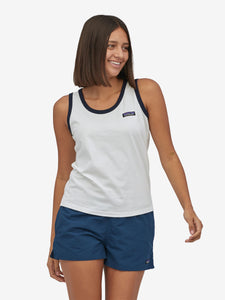 Patagonia P-6 Label Organic Tank - White