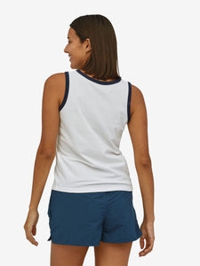 Patagonia P-6 Label Organic Tank - White