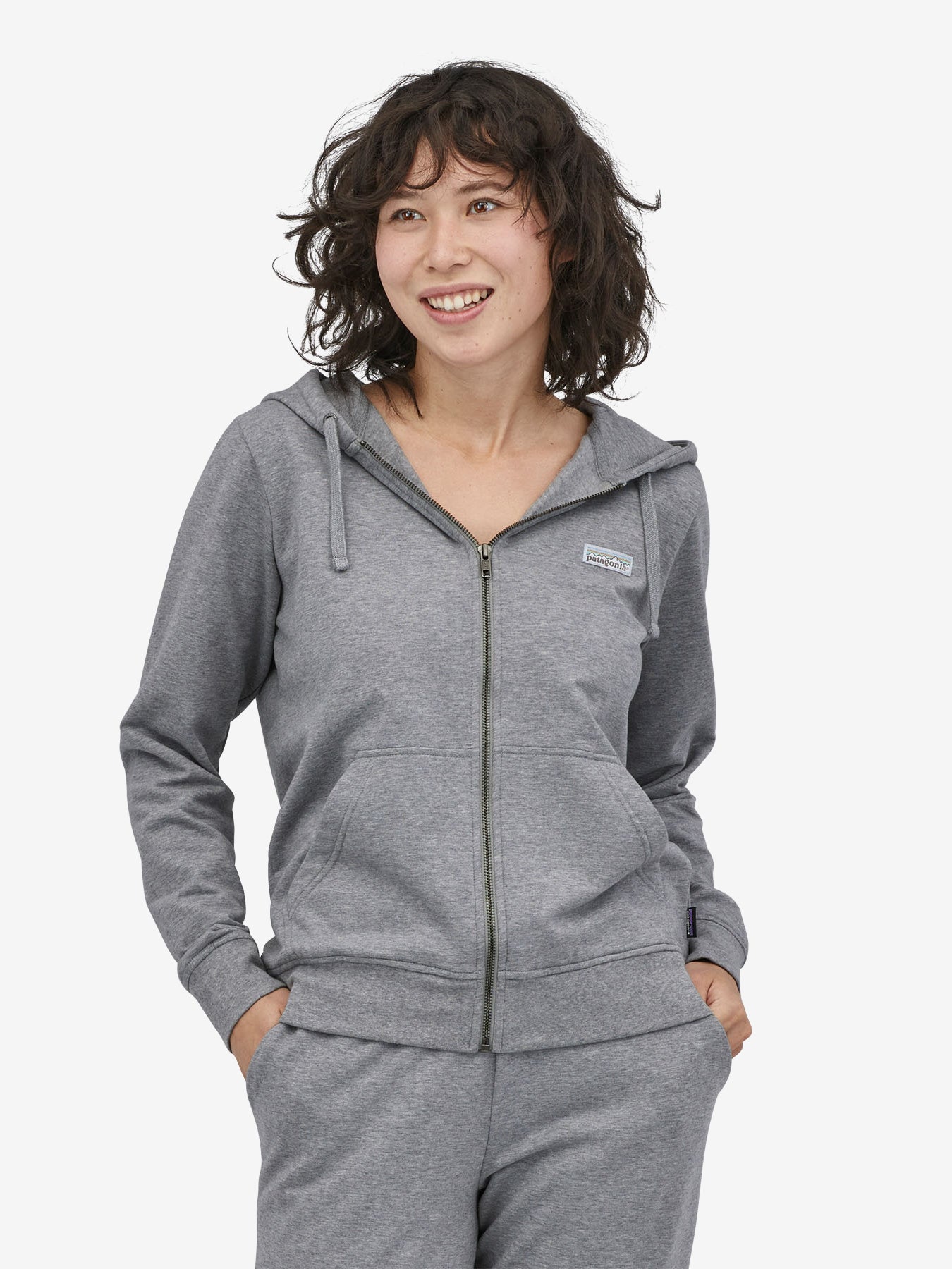 Patagonia Ahnya Full-Zip Hoody - Salt Grey Heather