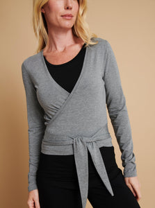 Asquith Calm Wrap - Grey Marl