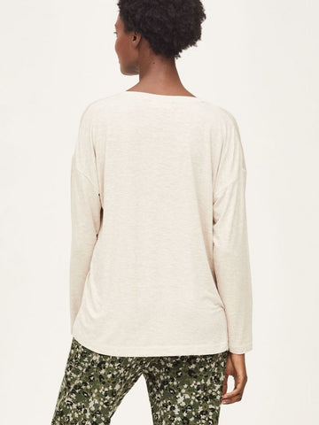 Thought Naturally Soft Long Sleeve SeaCell Top - Vanilla Cream