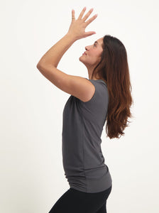 Urban Goddess Asana Tee - Charcoal