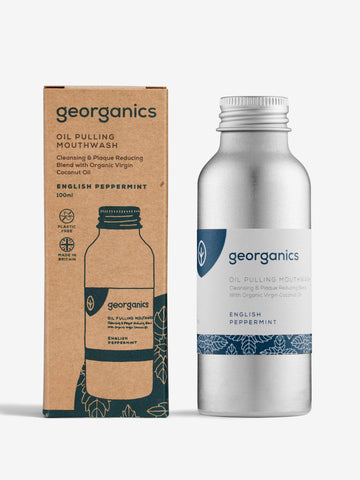 Georganics Peppermint Oil Pulling Mouthwash - 100ml