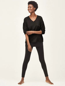 Thought Eliza Seacell Long Sleeve Top - Black