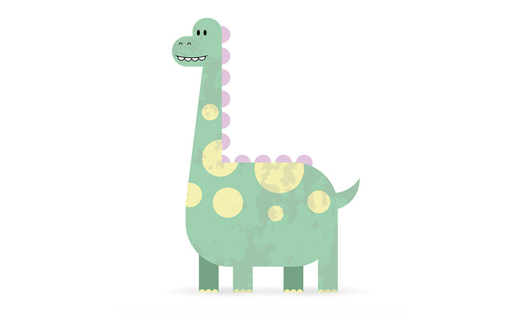 Retro character design tutorials: cute dinosaur