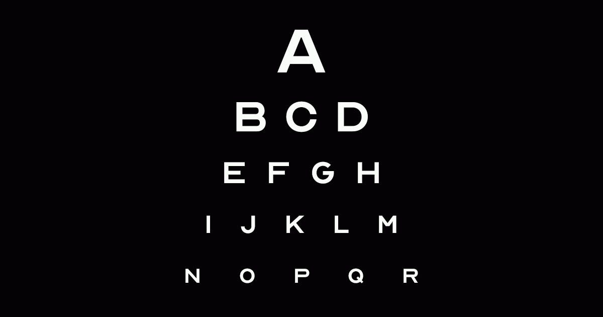 A clean, sans serif font inspired by the vision charts used at the eye doctor. Optician Sans Free Font