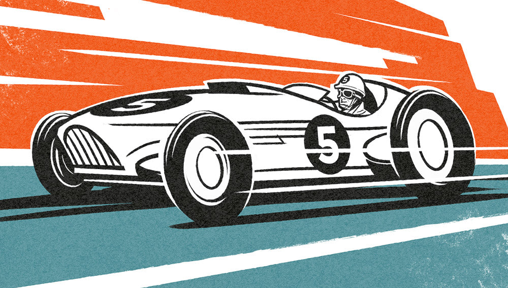 Retro Race Car Tutorial for Adobe Photoshop