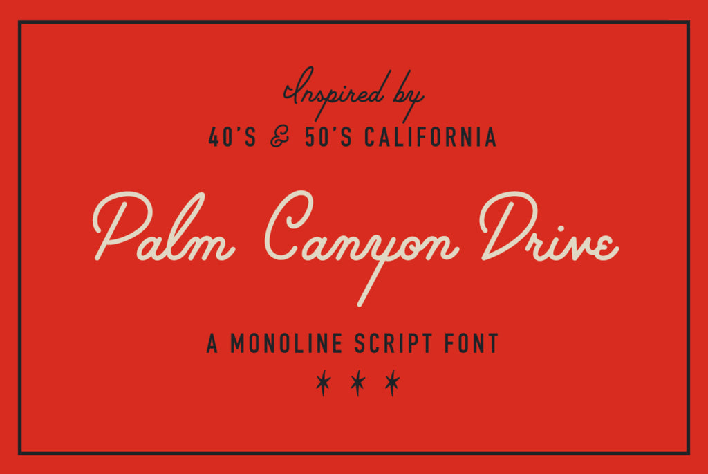 RetroSupply Palm Canyon Drive font