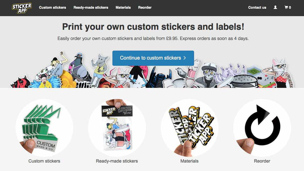 Best places to get your products made: Sticker App