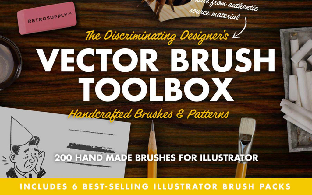 Best design resources: vector brush toolbox