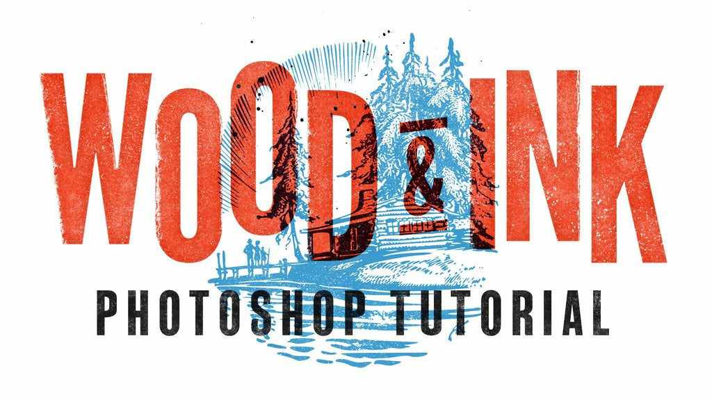 Retro and vintage Photoshop tutorials: How to Create a Wood Type Inspired Design