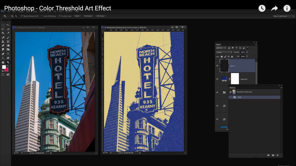 Retro and vintage tutorials: color threshold