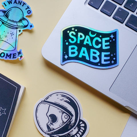 Holographic Space Stickers