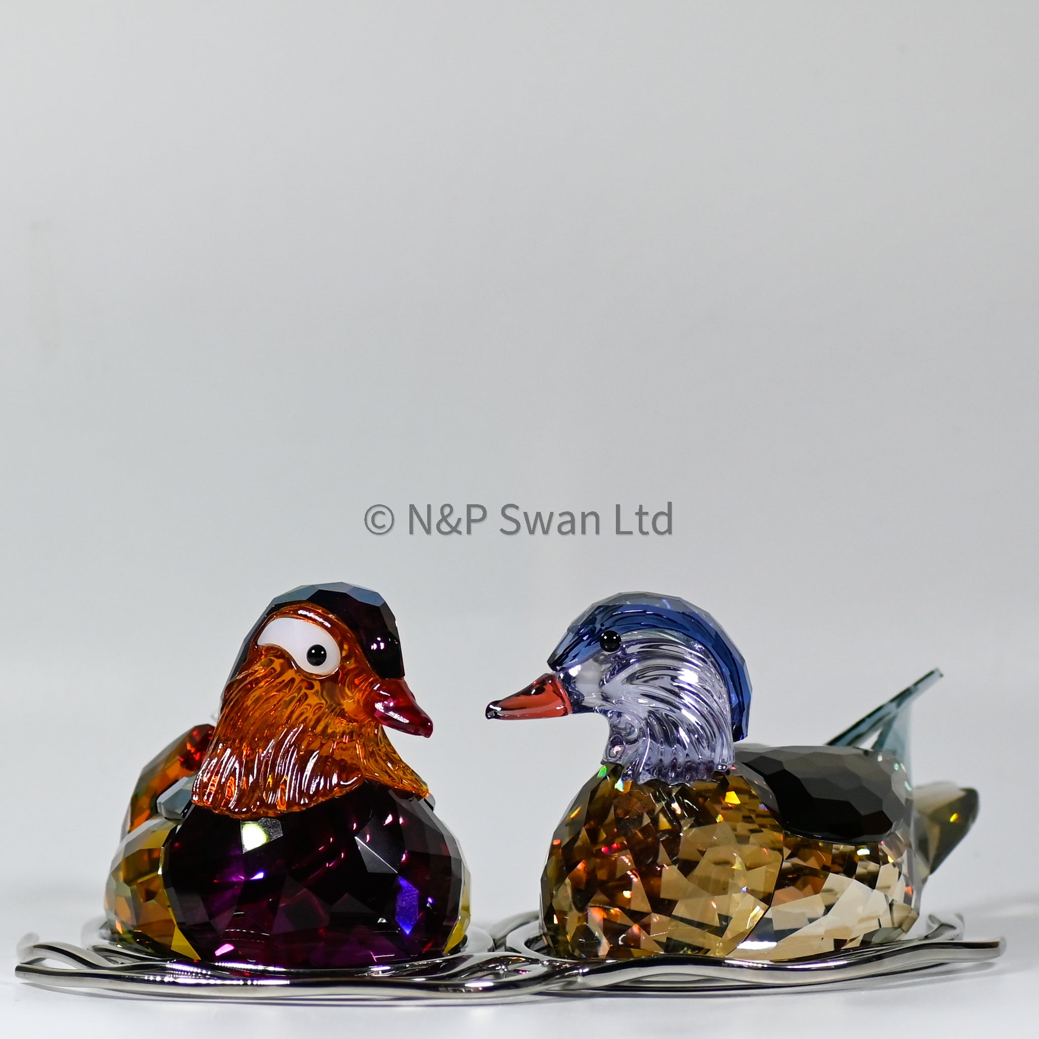 swarovski crystal mandarin ducks