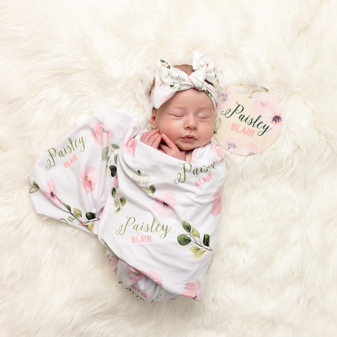 Abigail Floral Stretchy Swaddle