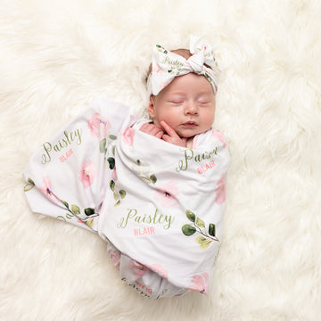 Abigail Floral Stretchy Swaddle