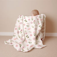 Abigail Floral Minky Deluxe Throw