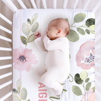 Abigail Floral Crib Sheet