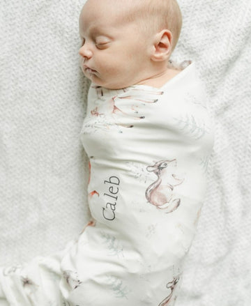 James' Forest Stretchy Swaddle