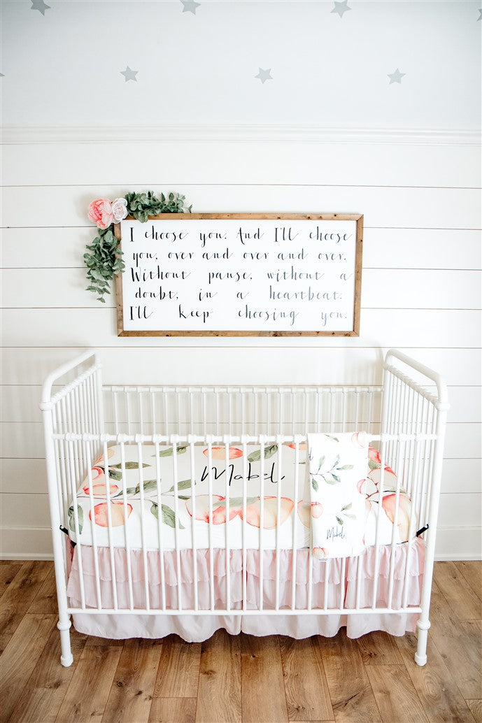 Georgia Peach Crib Sheet