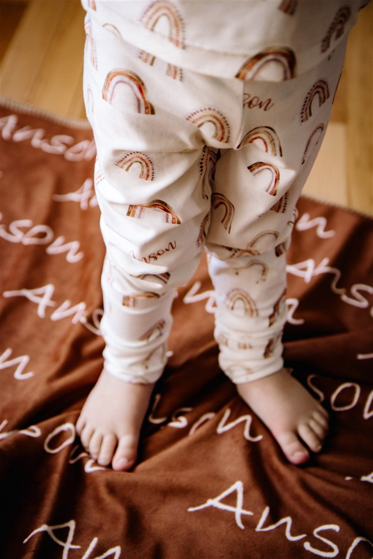 Boho Rainbows Pajamas  - Short or Long Sleeve (3 months to kids 14)