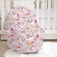 Amelia's Pink Floral Car Seat Cover