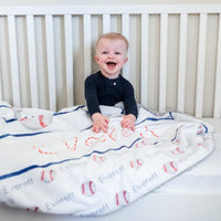 Baseball Dreams Minky Deluxe Throw