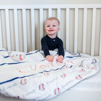 Baseball Dreams Minky Deluxe Throw