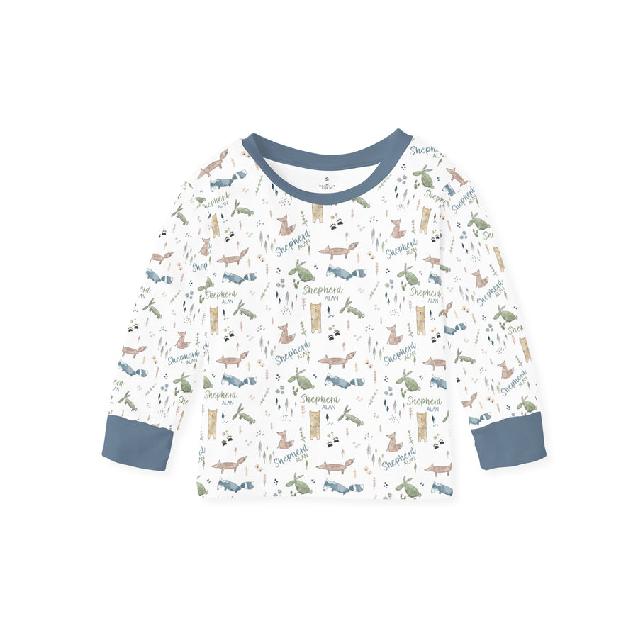 Forest Play Pajamas - Short or Long Sleeve (3 months to kids 14)