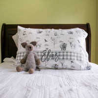 Gray Wildlife Pillowcase