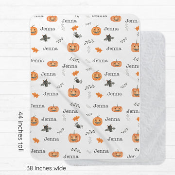 Halloween Toddler Sherpa Blanket