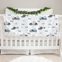 Police Hero Baby Deluxe Blanket